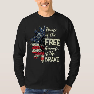 Zuhause des Freien wegen des tapferen Patriotische T-Shirt