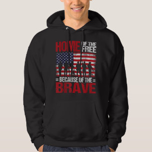 Zuhause des Freien wegen des tapferen Veteranen 4. Hoodie