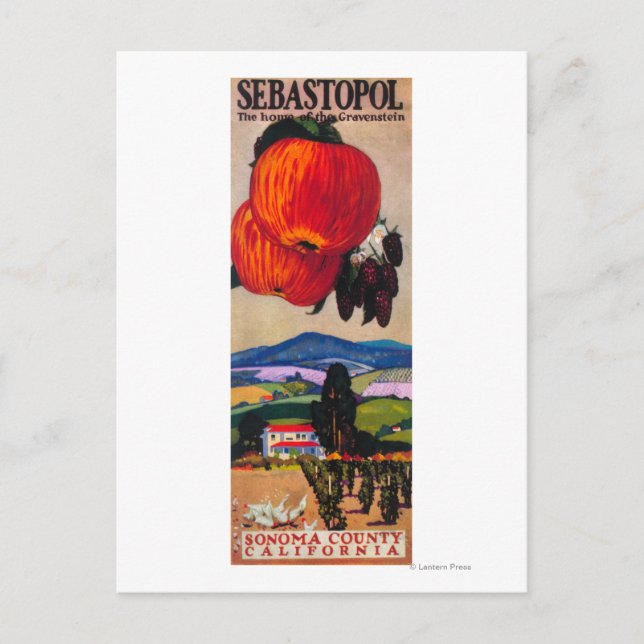 Zuhause des Gravenstein-Posters Postkarte (Vorderseite)