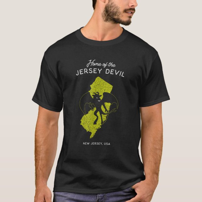 Zuhause des Jersey Devil New Jersey USA T-Shirt (Vorderseite)