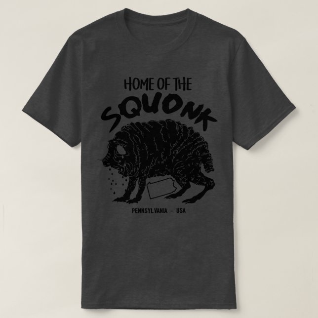 Zuhause des Squonk-Kryptids T-Shirt (Design vorne)