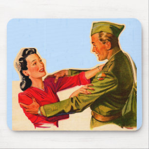 Zuhause des Zweiten Weltkriegs der 1940er Jahre Mousepad