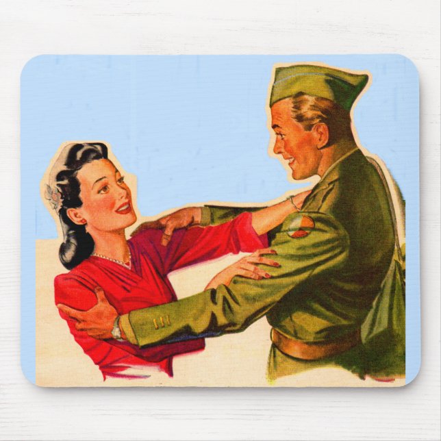 Zuhause des Zweiten Weltkriegs der 1940er Jahre Mousepad (Vorne)