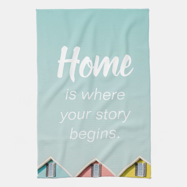 Zuhause Die Nachbarschaft zitiert die Zitate von H Geschirrtuch (Vertikal)