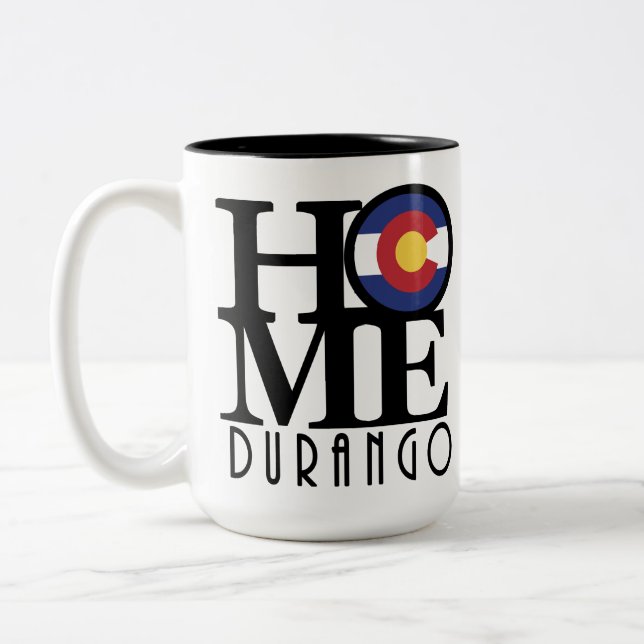 ZUHAUSE Durango Colorado 15oz Zweifarbige Tasse (Links)