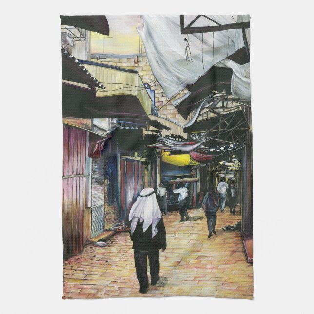 Zuhause durch die Antike, Jerusalem Küchentuch (Vertikal)