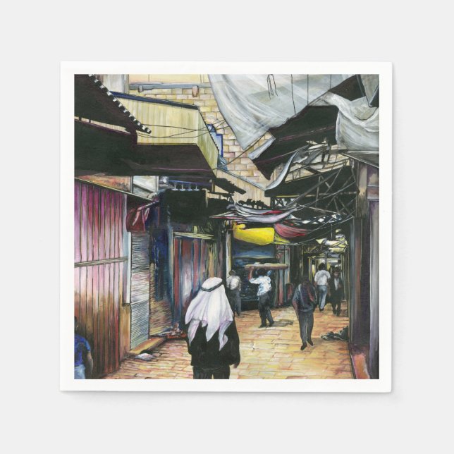 Zuhause durch die Antike laufen, Altes Jerusalem Serviette (Vorderseite)