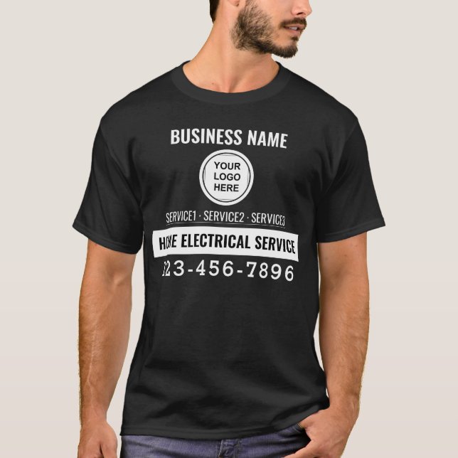 Zuhause-E-Service QR-Code Logo für benutzerdefinie T-Shirt (Vorderseite)