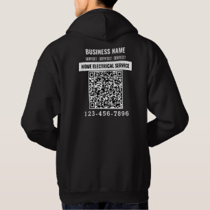 Zuhause E-Service QR-Code Logo-Sonderarbeit Hoodie
