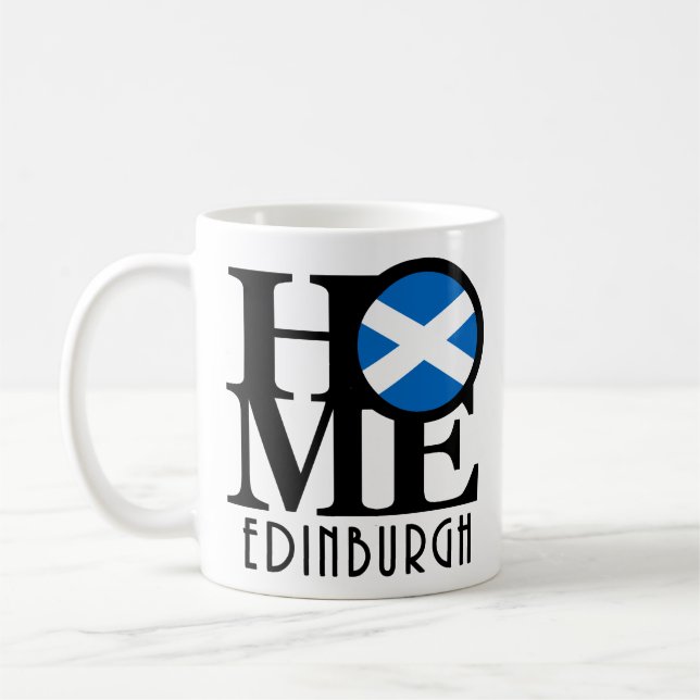 ZUHAUSE Edinburgh Scotland 11oz Kaffeetasse (Links)