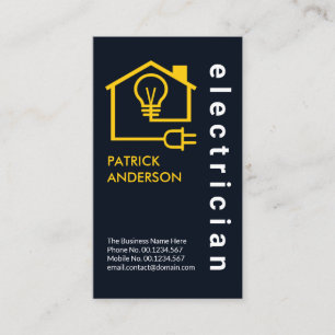 Zuhause Electrical Wire Circuit Electrician Visitenkarte