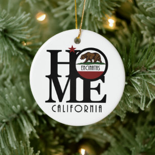 ZUHAUSE Encinitas California Keramik Ornament
