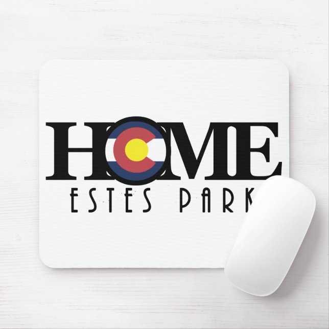 ZUHAUSE Estes Park Colorado Mousepad (Mit Mouse)