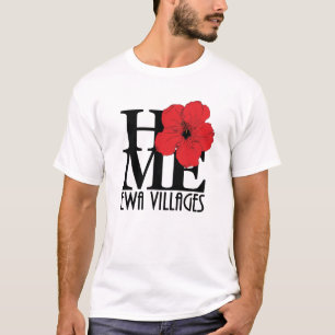 ZUHAUSE Ewa Villages Red Hibiskus (Frontabdruck) T-Shirt