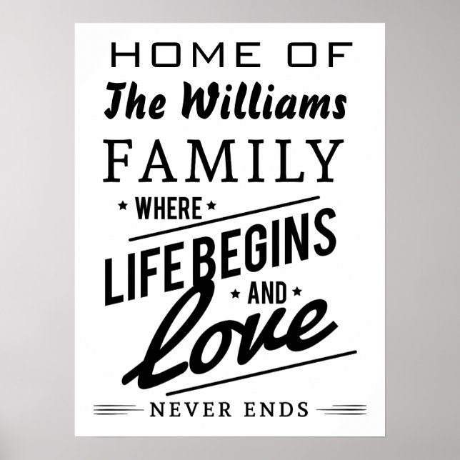 Zuhause, Familienmitglied der Familie Williams, Vi Poster (Vorne)
