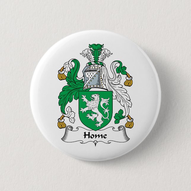 Zuhause-Familienwappen Button (Vorderseite)
