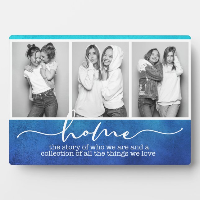 Zuhause Family Redewendungen Moderne Typografie Dr Fotoplatte (Vorderseite)