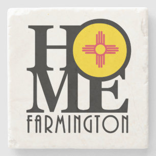 ZUHAUSE Farmington New Mexico Steinuntersetzer