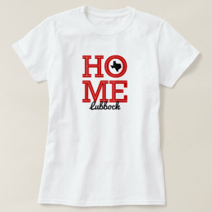 ZUHAUSE - Fettschrift und Texas Shape Raider Red T-Shirt