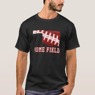 Zuhause Field Football Oklahoma Okie Red T-Shirt