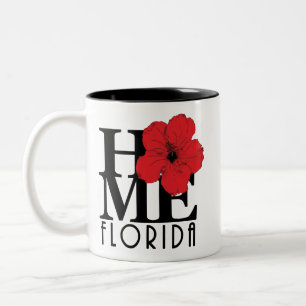 ZUHAUSE Florida 11oz Roter Hibiskus Zweifarbige Tasse