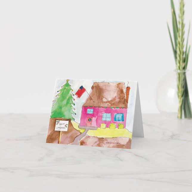 Zuhause For Holidays - KidsArt for CHOC Dankeskarte (Vorderseite)