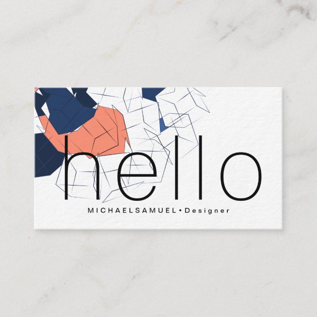 Zuhause-Fotografy-Designer für abstrakte Architekt Visitenkarte (Vorderseite)