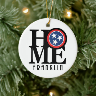 ZUHAUSE Franklin Tennessee Keramik Ornament