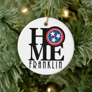 ZUHAUSE Franklin Tennessee Keramik Ornament