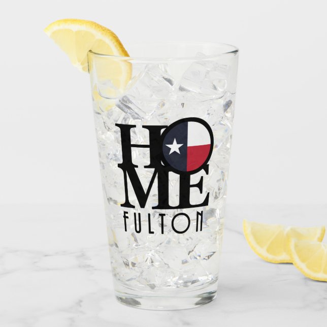 ZUHAUSE Fulton Texas Glas (Vorderseite Ice)