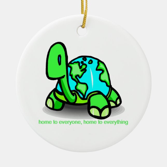 Zuhause für alle keramik ornament (Vorne)