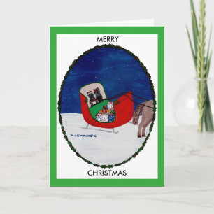 ZUHAUSE FÜR CHRISTMAS FEIERTAGSKARTE