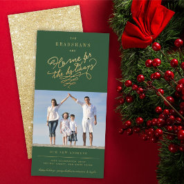 Zuhause für das Holidays Gold Glitzer neues Zuhaus Feiertagskarte