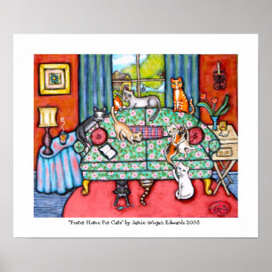 Zuhause für Foster Cats von Jamie Wogan Edwards Poster
