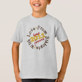 Zuhause-für immer Adoptions-Shirt für Jungen T-Shirt