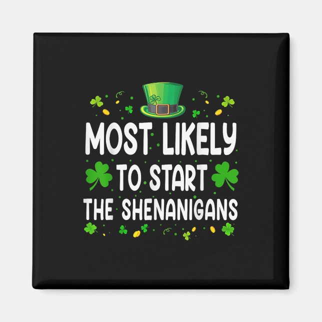 Zuhause für Shenanigans Trump Funny St Magnet (Vorne)