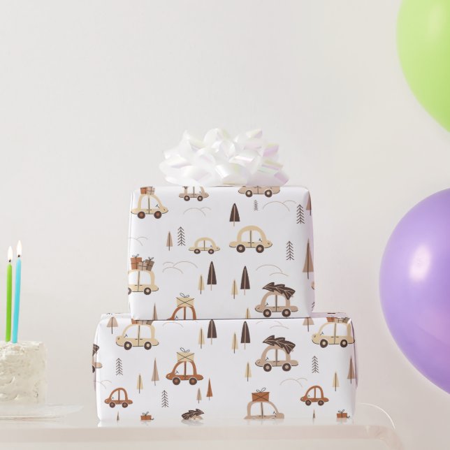 Zuhause für Weihnachten Geschenkpapier (Partygeschenke)