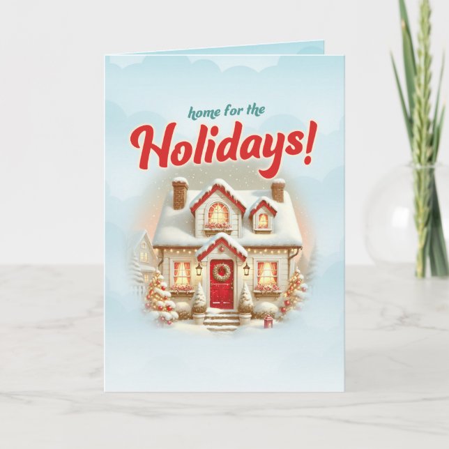 Zuhause für Weihnachten in Feiertagen (Vorderseite)