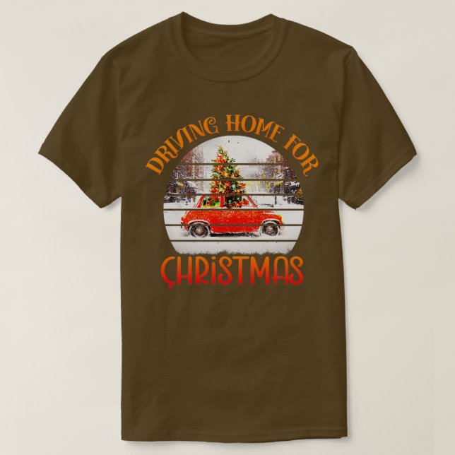 Zuhause für Weihnachtsfamilien T-Shirt (Design vorne)