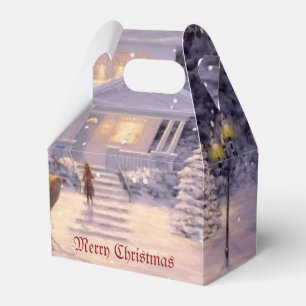 Zuhause für Weihnachtsfeiertage Geschenkschachtel