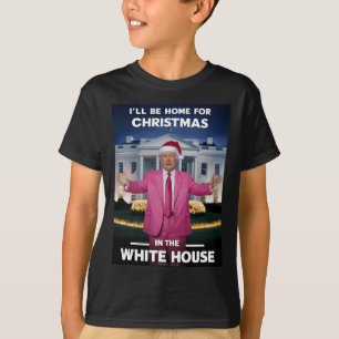 Zuhause für Xmas Santa Funny Trump Xmas Pajamas T-Shirt
