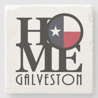 ZUHAUSE Galveston Texas Steinuntersetzer