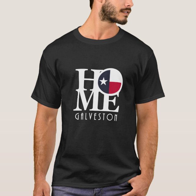 ZUHAUSE Galveston Texas T-Shirt (Vorderseite)