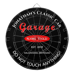 Zuhause Garage Car Mechanic Dartboard Dart Board Dartscheibe