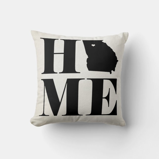 Zuhause Georgia Staat Kissen WÄHLEN SIE IHRE FARBE (Vorderseite)