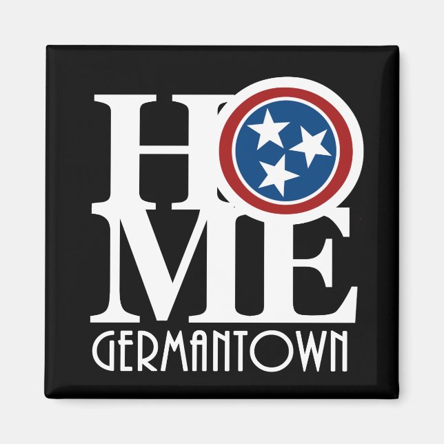 ZUHAUSE Germantown Tennessee Magnet (Vorne)