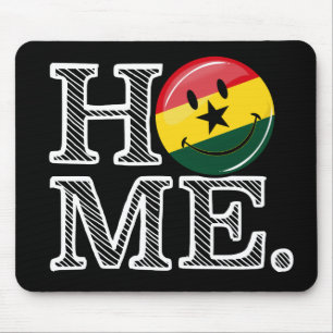 Zuhause Ghana Lächeln Flag Housewarming Mousepad