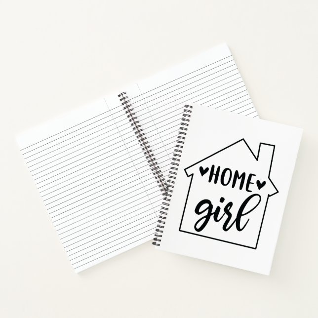 Zuhause Girl (Realtor) Notebook Notizbuch (Innenseite)
