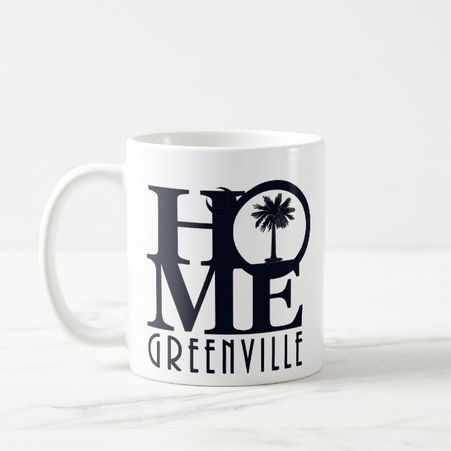 ZUHAUSE Greenville SC 11oz Kaffeetasse (Links)