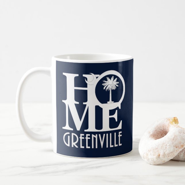 ZUHAUSE Greenville SC Kaffeetasse (Mit Donut)